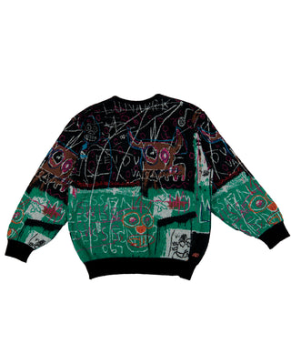 WACKO MARIA-JEAN MICHEL BASQUIAT CARDIGAN TYPE 2 - BASQUIAT-WM-KN10