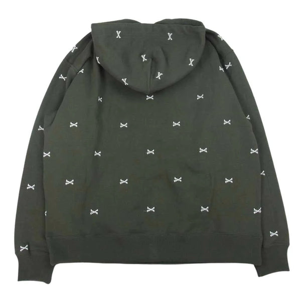 WTAPS CROSSBONES HOODIE OLIVE DRAB - 222ATDT-CSM26
