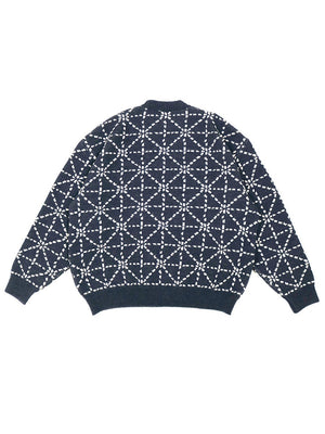 KAPITAL - 5G WOOL DOJO SASHIKO  SWEATER K2210KN059