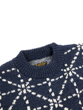 KAPITAL - 5G WOOL DOJO SASHIKO  SWEATER K2210KN059
