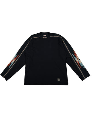 KAPITAL- ORTEGA JERSEY FOOTBALL LONG SLEEVE T BLACK-K2303LC070