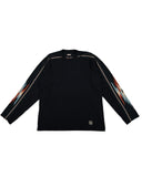 KAPITAL- ORTEGA JERSEY FOOTBALL LONG SLEEVE T BLACK-K2303LC070
