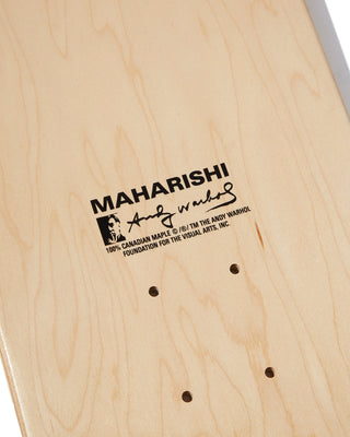 MAHARISHI - MAHA WARHOL DPM: TIGERSKINS SKATE DECK · WOOD -  WARHOL DESERT