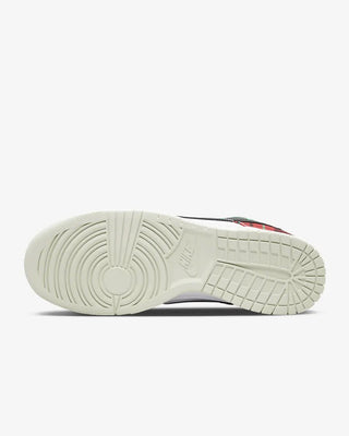 NIKE - DUNK LOW RETRO PLAID - WHITE / BLACK /UNIVERSITY RED DV0827 100