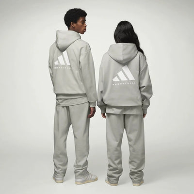 ADIDAS -  ADIDAS BASKETBALL SWEATPANTS GREY - IA3429