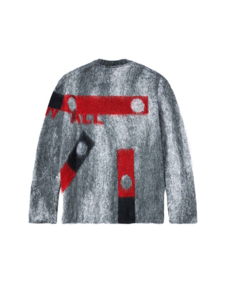A COLD WALL - SPRAYED JACQUARD KNIT - IRON GREY - ACWMK076