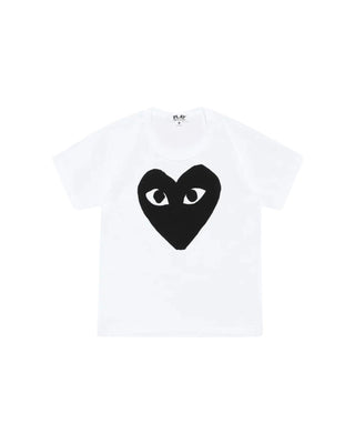 CDG PLAY - KIDS BLACK BIG HEART  - AZ-T583-051