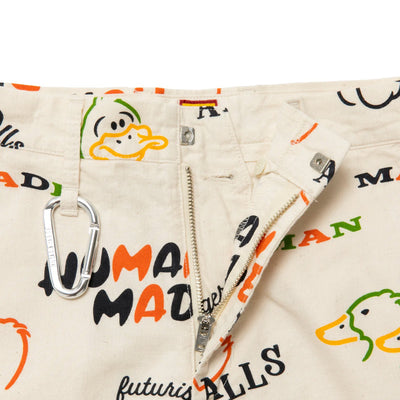 HUMAN MADE - PRINTED CHINO PANTS WHITE HM25PT006