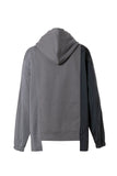 FENG CHEN WANG - PANELLED ZIP-UP HOODIE / GRY