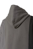 FENG CHEN WANG - PANELLED ZIP-UP HOODIE / GRY