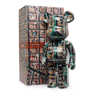 MEDICOM TOY - BEARBRICK OVERVIEW BARCELONA BENJAMIN GRANT  2 1000%
